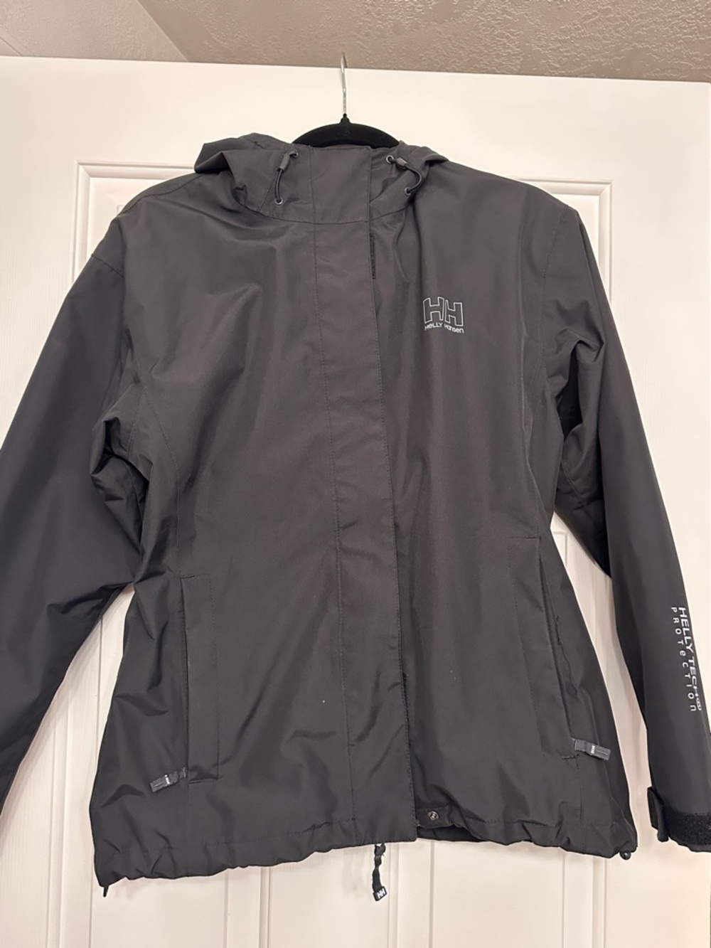 Helly Hansen Black Women's Hooded Rain Jacket